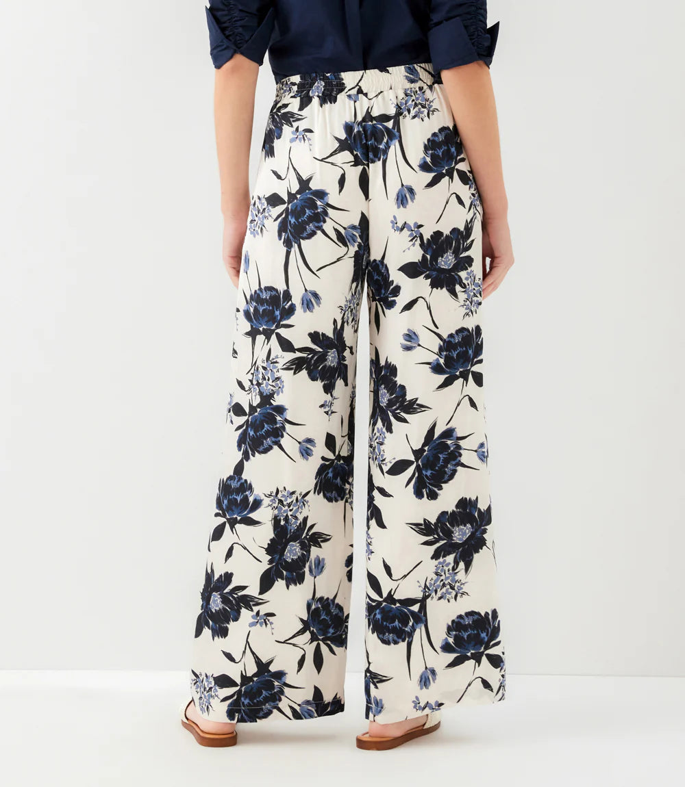 Satin Wide-Leg Pants