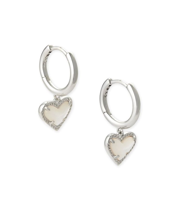 Ari Heart Gold Huggie Earrings