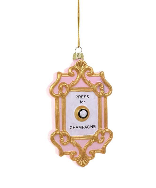 Champagne Button Ornament