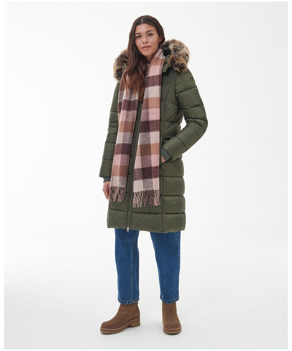 Barbour Birch Check Scarf - Chocolate