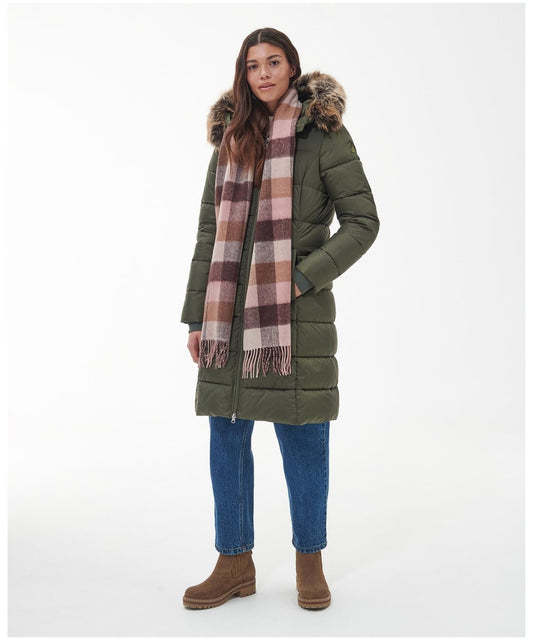 Barbour Birch Check Scarf - Chocolate