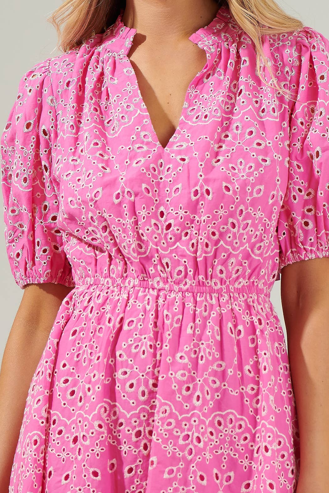 Rosie Eyelet Mini Dress