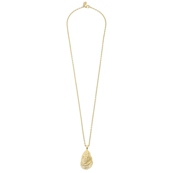 Dainty Gold Oyster Necklace