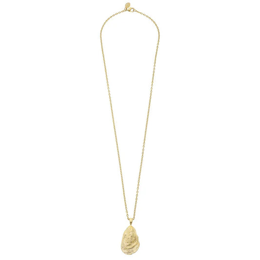 Dainty Gold Oyster Necklace