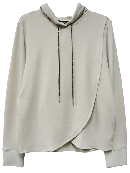 Rhinestone Crossover Hoodie