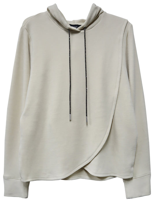 Rhinestone Crossover Hoodie