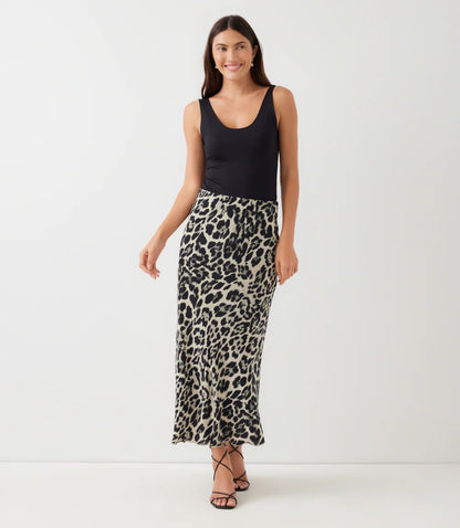 Bias Cut Midi Skirt