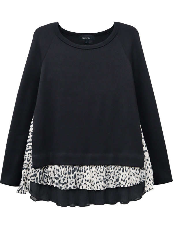 Layered Contrast Sweater