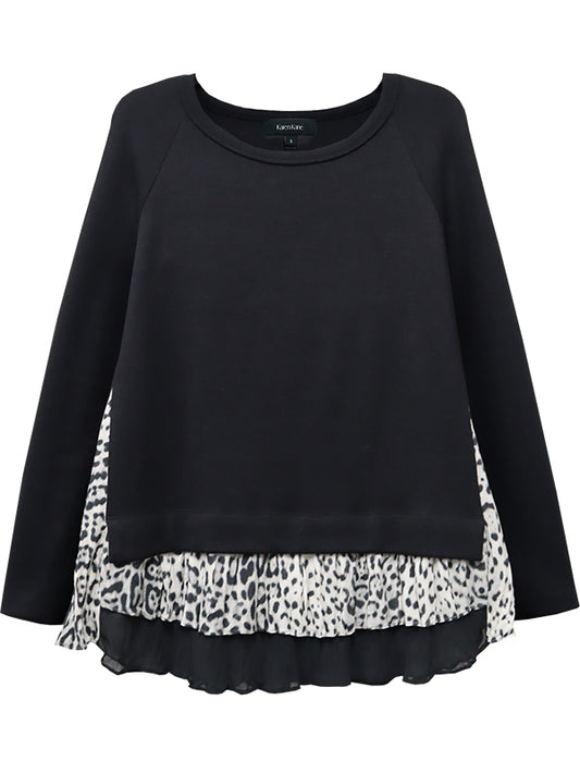 Layered Contrast Sweater