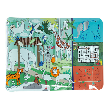 Jungle Colouring Fun and Games Mat