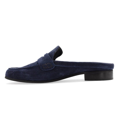 Suede Leather Slip on Mule -Fall-Georgia