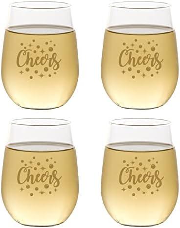 Cheers Gold Shatterproof Glasses 2-pk