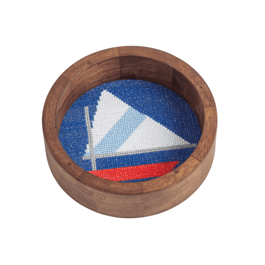 Wine Needlepoint Coaster