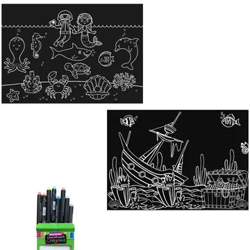 Chalkboard Travel Mat-Sea Life