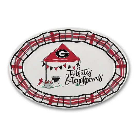 GA BBQ Oval Platter