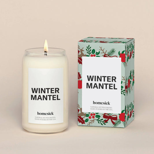 Winter Mantel Candle