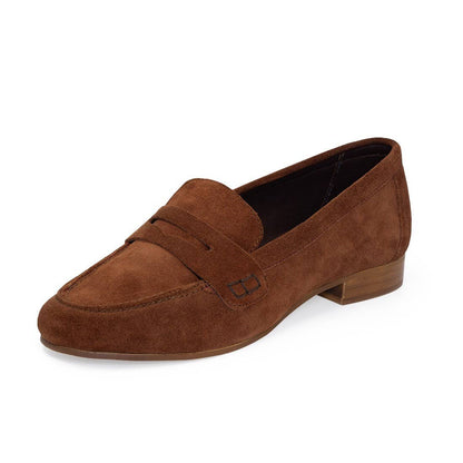 Leather Suede Penny Loafer -Jeanne
