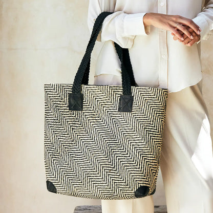 Oversized Rattan Tote Bag