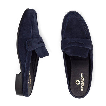 Suede Leather Slip on Mule -Fall-Georgia