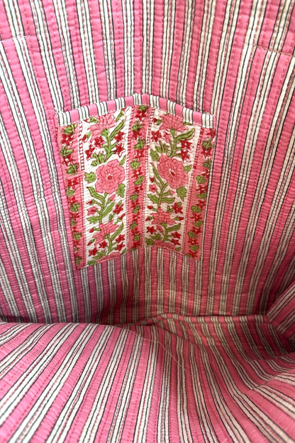 Ophelia Pink Floral Tote Bag