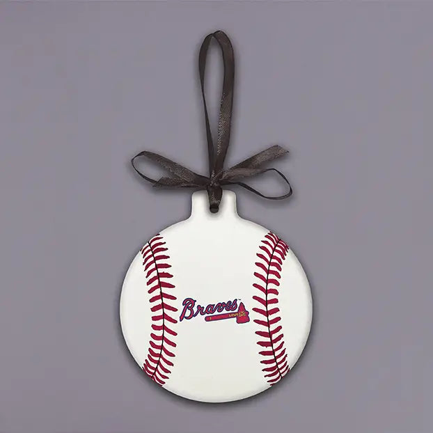 BRAVES Baseball Ornament