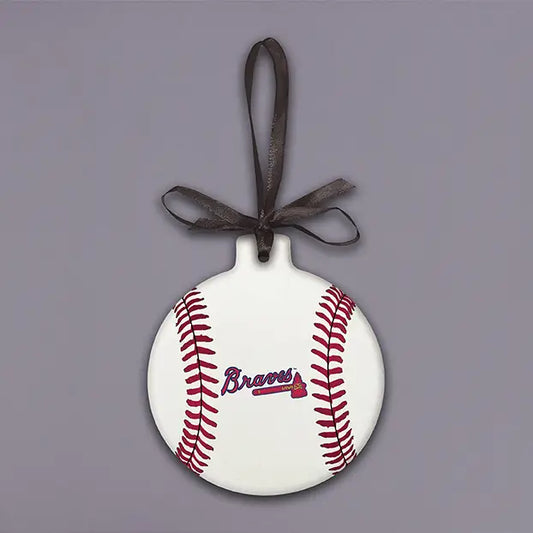 BRAVES Baseball Ornament