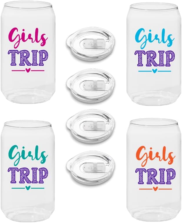 Girls Trip Tritan Unbreakable Can Cups with Lids