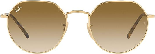 Jack Sunglasses -  Polished Gold w/ Clear Gradient Brown