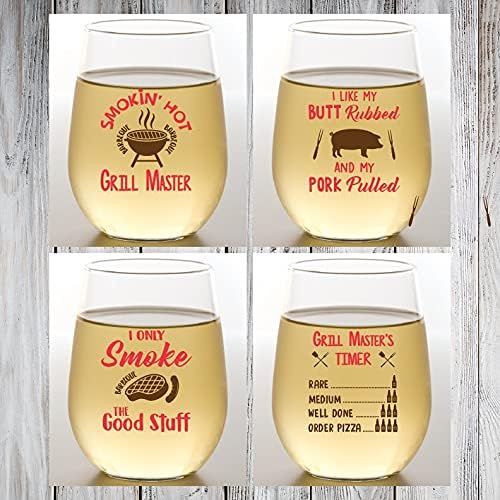 BBQ Wine Glass-2 pack