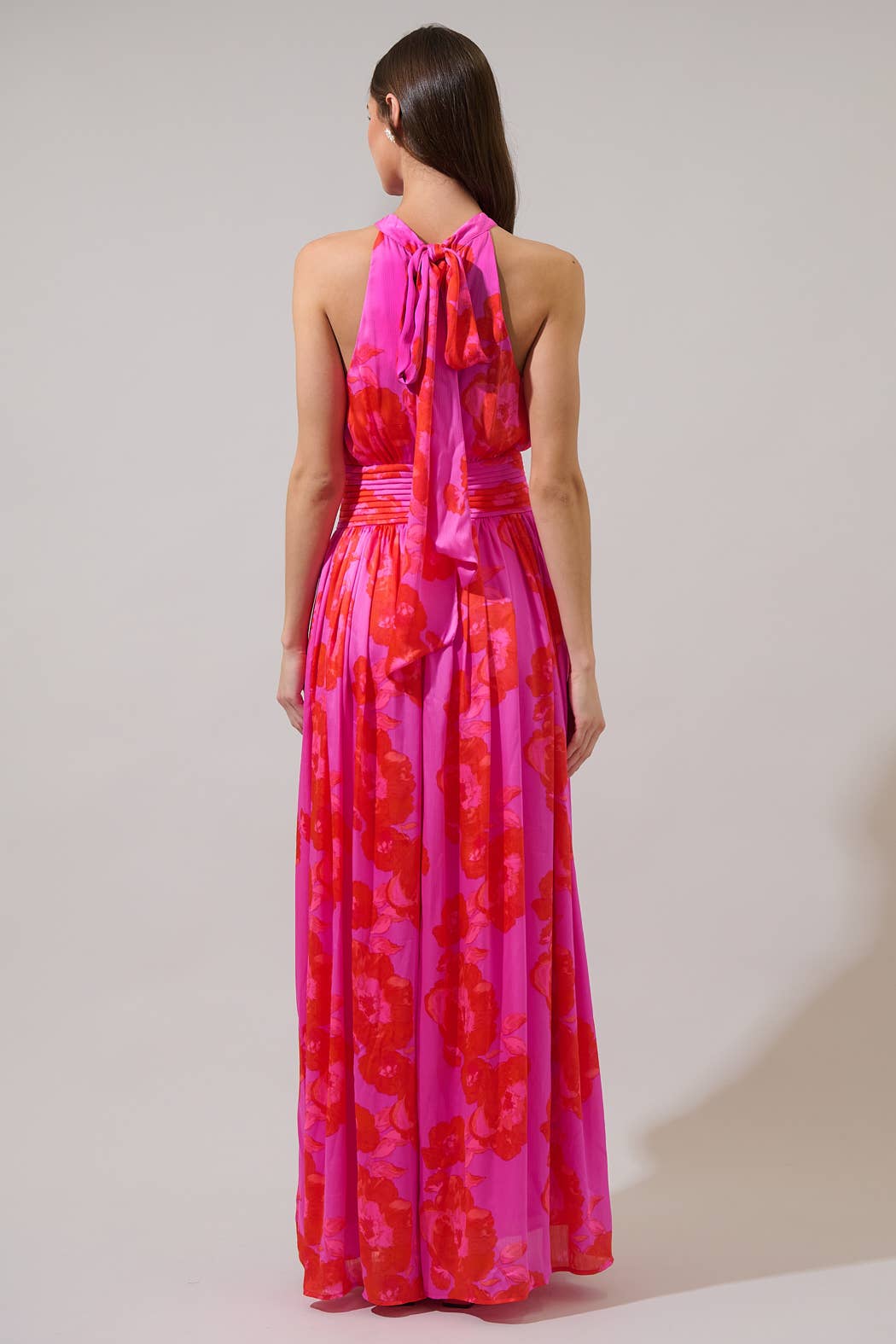 Lailah Floral Landy Halter Maxi Dress