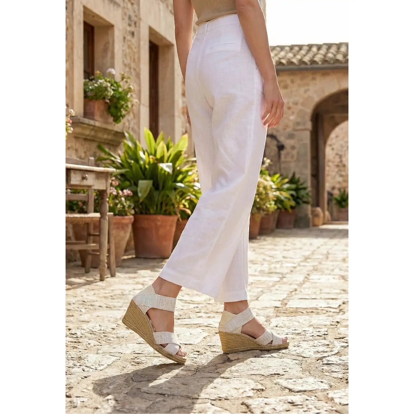 Cannon - Ankle Strap Espadrille Wedge Sandal
