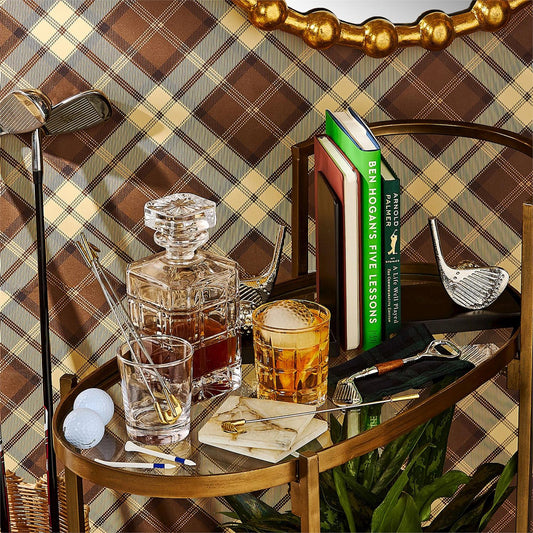 Set of 4 Gold Golf Club Stirrers