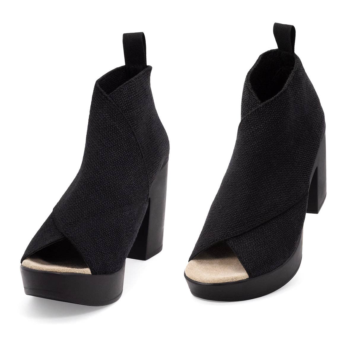 Peep Toe High Heel Bootie - Fall -Drayton