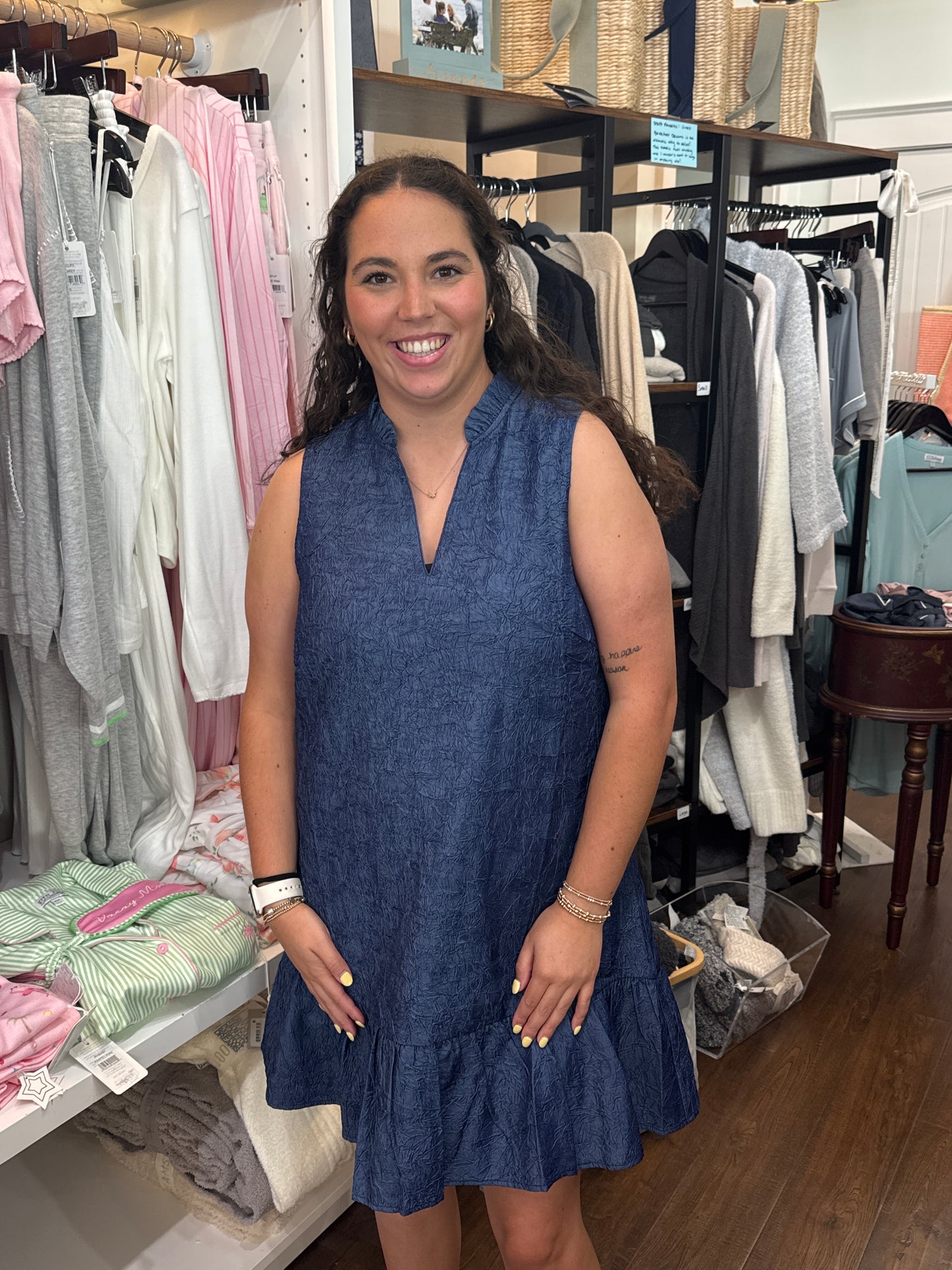 Sleeveless Textured Dress