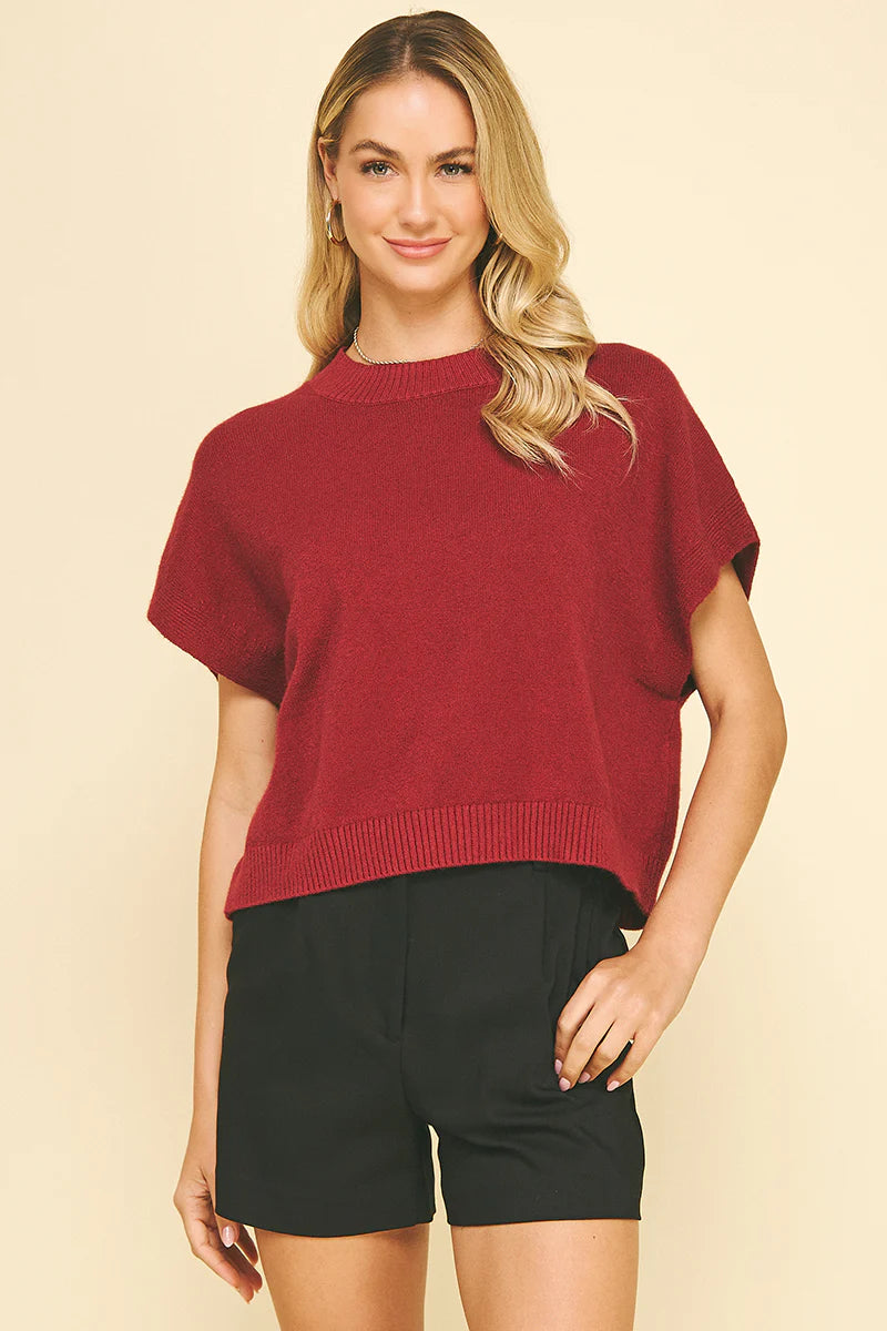 Dropped Shoulder Sweater Top