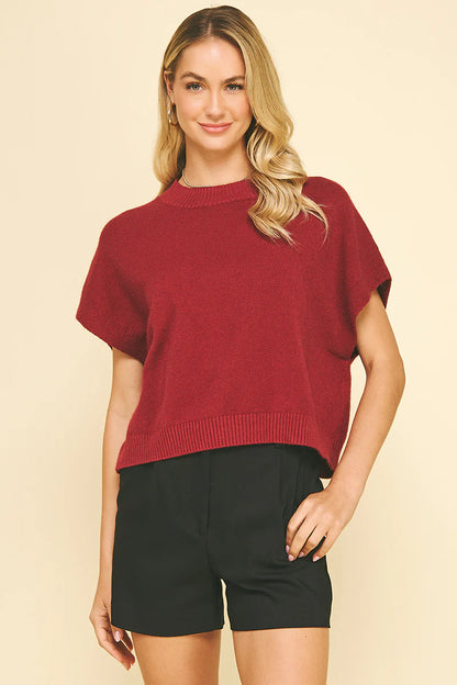 Dropped Shoulder Sweater Top