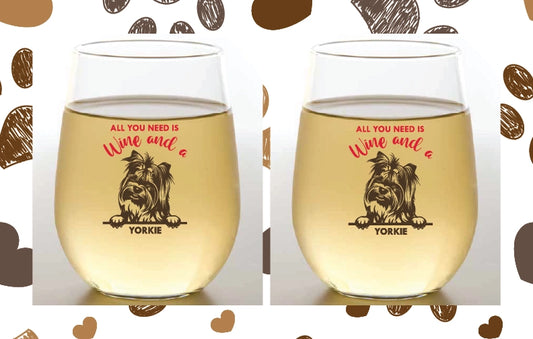 Dog Lovers Stemless Cups