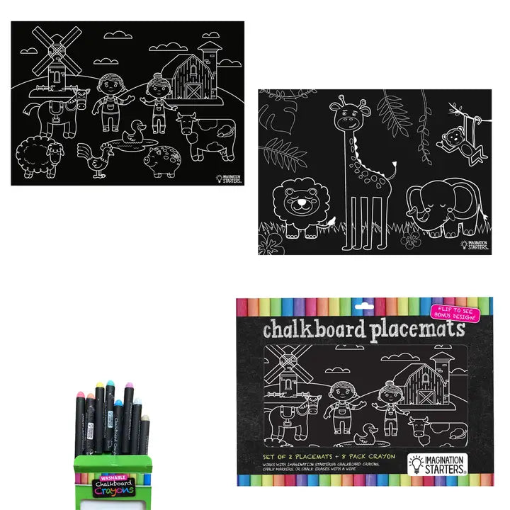 Chalkboard Placemat - Farm & Jungle