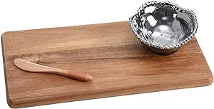 Let's Entertain Hostess Wood Board Set-3Pc.