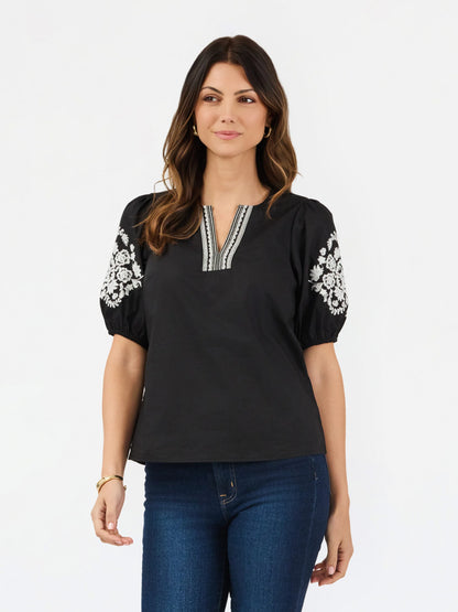Angela Aven Vines Embroided