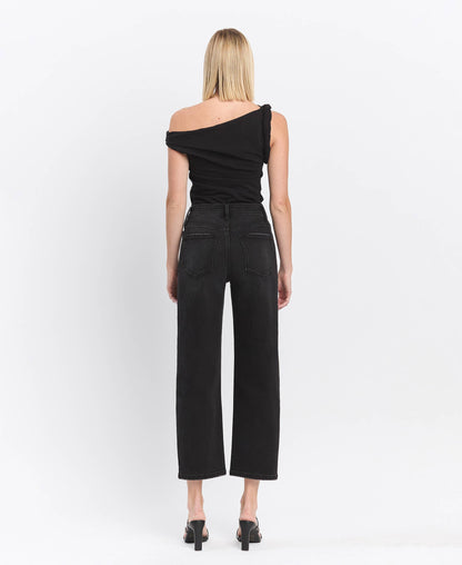 SUPER HIGH RISE WIDE BARREL JEANS T6616