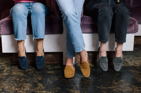 Suede Leather Slip on Mule -Fall-Georgia