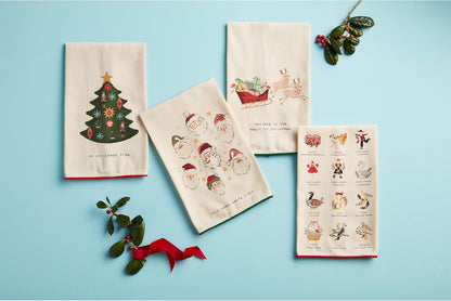 Mudpie Printed Christmas Towels