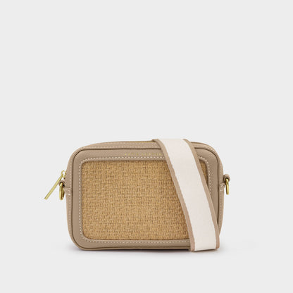Avery Raffia Small Crossbody Bag