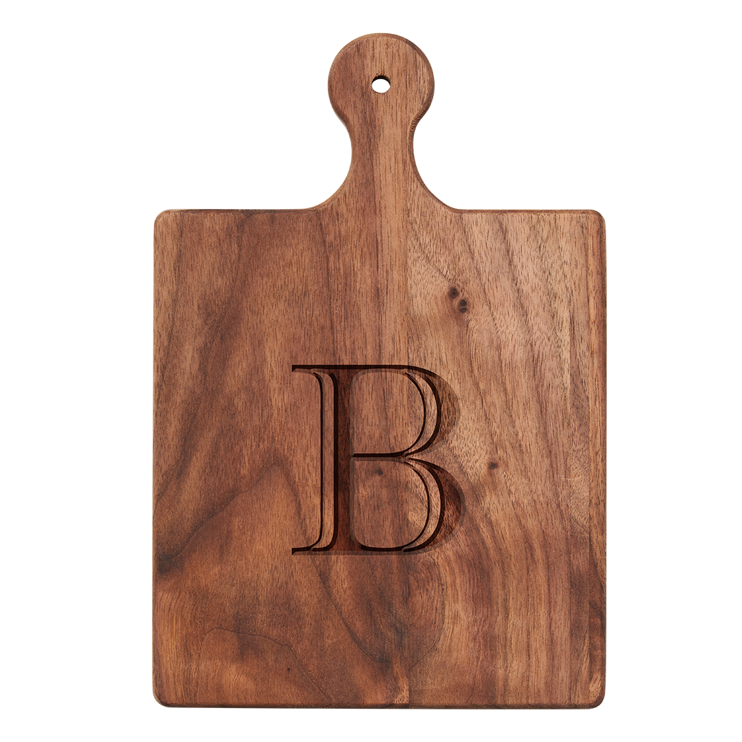 Artisan Maple Paddle - Initial with Gold Spreader & Ribbon