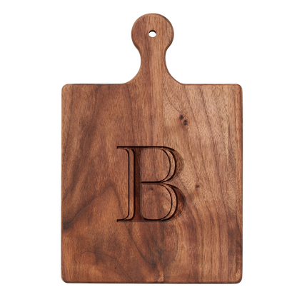 Artisan Maple Paddle - Initial with Gold Spreader & Ribbon