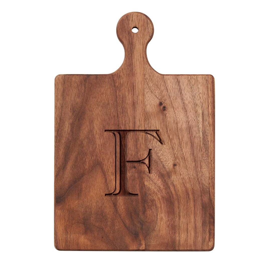 Artisan Maple Paddle - Initial with Gold Spreader & Ribbon