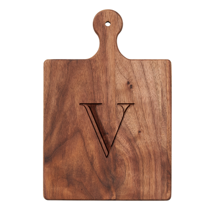 Artisan Maple Paddle - Initial with Gold Spreader & Ribbon