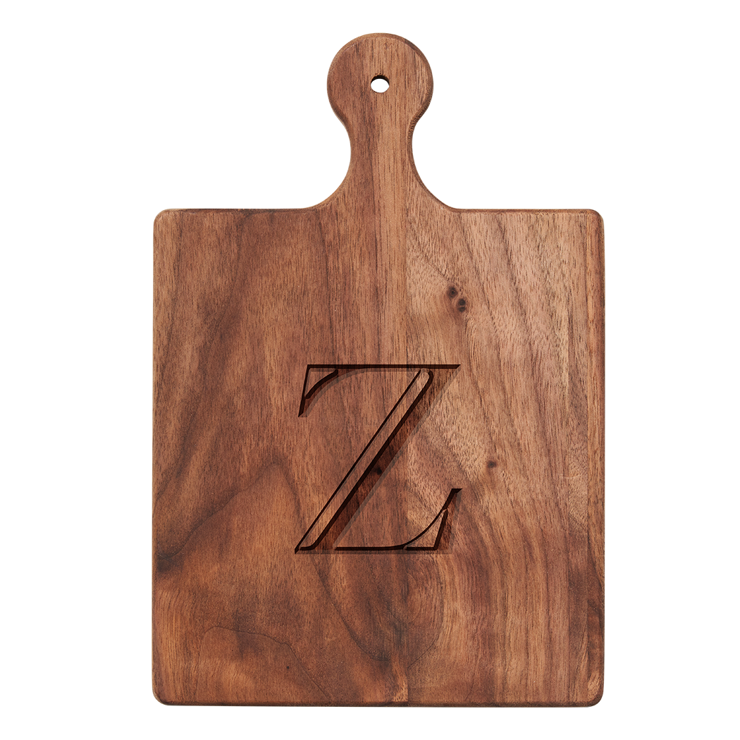 Artisan Maple Paddle - Initial with Gold Spreader & Ribbon