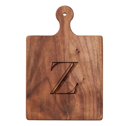 Artisan Maple Paddle - Initial with Gold Spreader & Ribbon